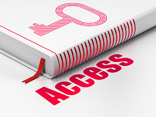 Image showing Security concept: book Key, Access on white background