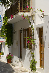 Image showing greek island street scene