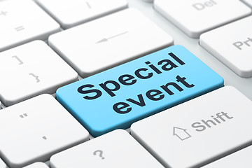 Image showing Finance concept: Special Event on computer keyboard background