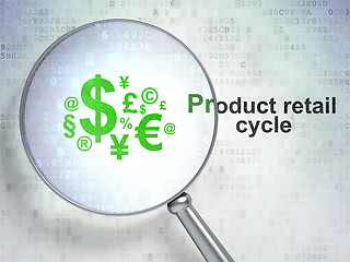 Image showing Marketing concept: Finance Symbol and Product retail Cycle