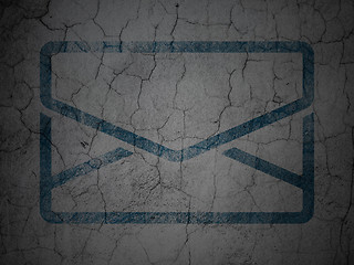 Image showing Business concept: Email on grunge wall background