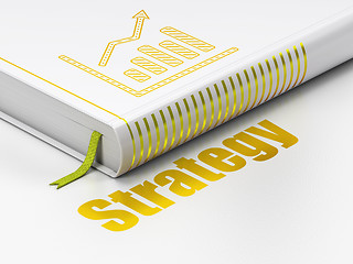 Image showing Finance concept: book Growth Graph, Strategy on white background