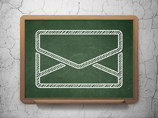 Image showing Business concept: Email on chalkboard background