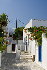 Image showing greek island street scene