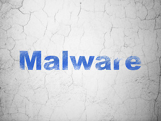Image showing Safety concept: Malware on wall background