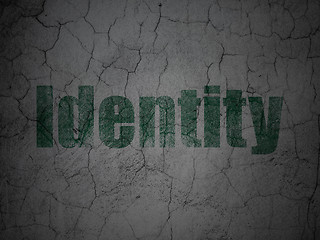 Image showing Security concept: Identity on grunge wall background