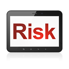 Image showing Business concept: Risk on tablet pc computer