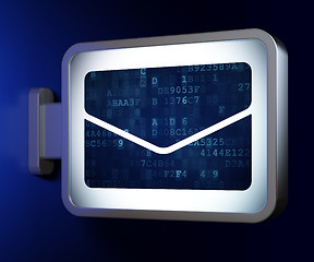 Image showing Finance concept: Email on billboard background