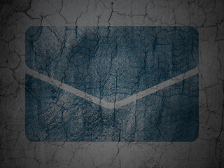 Image showing Business concept: Email on grunge wall background