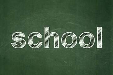 Image showing Education concept: School on chalkboard background