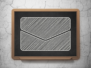 Image showing Business concept: Email on chalkboard background