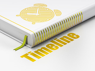 Image showing Timeline concept: book Alarm Clock, Timeline on white background