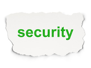 Image showing Security concept: Security on Paper background