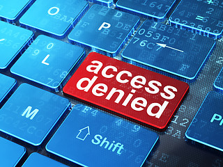 Image showing Security concept: Access Denied on computer keyboard background
