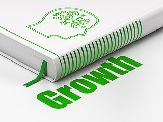 Image showing Book Head With Finance Symbol, Growth