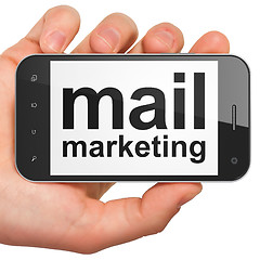 Image showing Advertising concept: Mail Marketing on smartphone