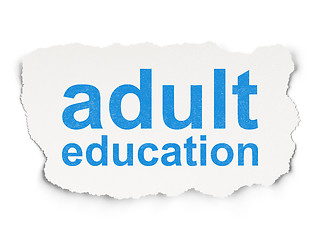 Image showing Education concept: Adult Education on Paper background