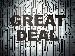 Image showing Business concept: circuit board with Great Deal