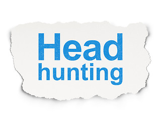 Image showing Finance concept: Head Hunting on Paper background