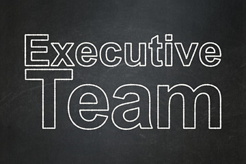 Image showing Business concept: Executive Team on chalkboard background