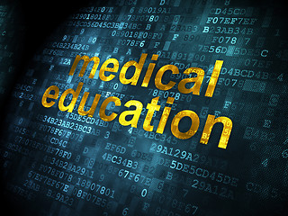 Image showing Medical Education on digital background