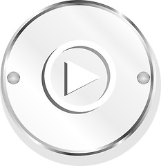 Image showing multimedia play icon button, design element