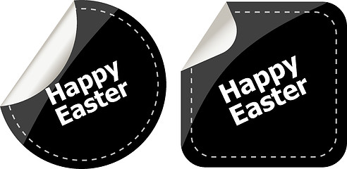 Image showing Easter sign icon. Easter label tag symbol