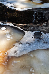 Image showing Ice and water (the background)