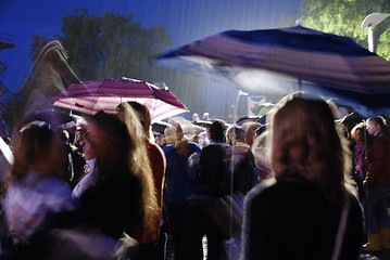 Image showing Dancing in the rain