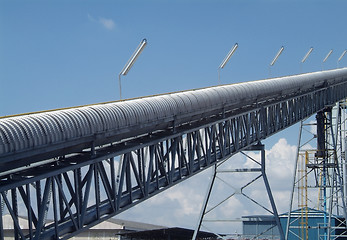 Image showing Enclosed conveyor belt