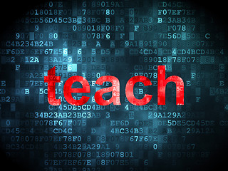 Image showing Education concept: Teach on digital background