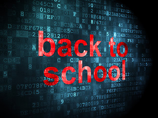 Image showing Education concept: Back to School on digital background