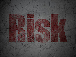 Image showing Finance concept: Risk on grunge wall background
