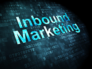 Image showing Business concept: Inbound Marketing on digital background