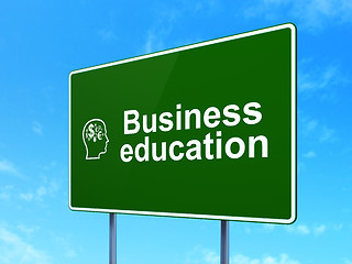 Image showing Education concept: Business Education and Head With Finance