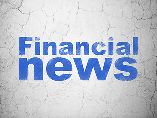 Image showing News concept: Financial News on wall background