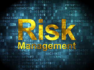 Image showing Business concept: Risk Management on digital background