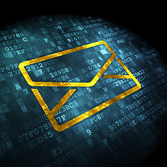 Image showing Business concept: Email on digital background