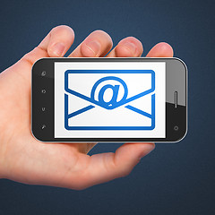 Image showing Finance concept: Email on smartphone