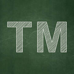 Image showing Law concept: Trademark on chalkboard background