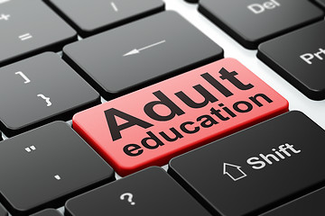 Image showing Education concept: Adult Education on computer keyboard