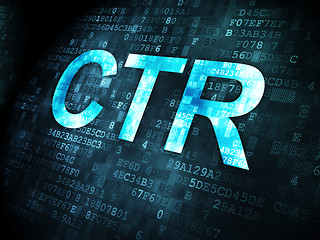Image showing Finance concept: CTR on digital background