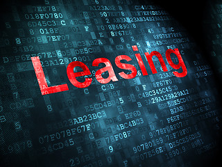 Image showing Business concept: Leasing on digital background