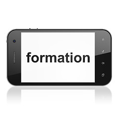 Image showing Education concept: Formation on smartphone