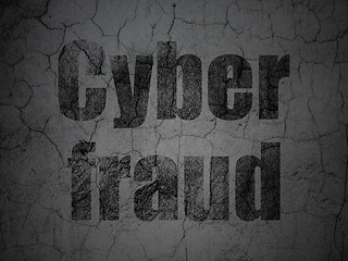 Image showing Safety concept: Cyber Fraud on grunge wall background