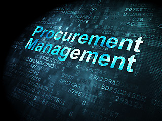 Image showing Business concept: Procurement Management on digital background