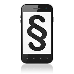 Image showing Law concept: Paragraph on smartphone