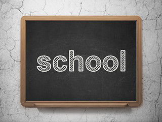 Image showing Education concept: School on chalkboard background