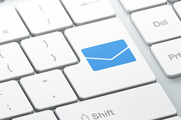 Image showing Finance concept: Email on computer keyboard background