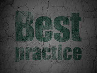 Image showing Education concept: Best Practice on grunge wall background